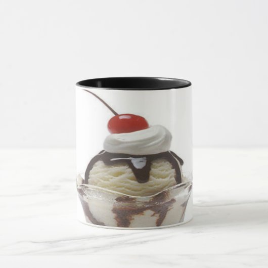 Schokolade Eiscreme Sundae Tasse (Zentrum)