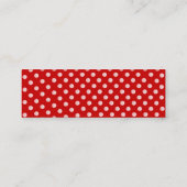 Schokolade Erdbeere Cupcake Mini Visitenkarte (Rückseite)