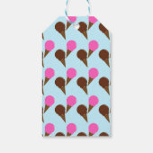 Schokolade & Erdbeere Eis Creme Party Geschenk Tag Geschenkanhänger (Rückseite)