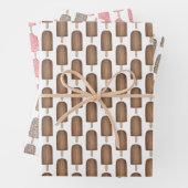 Schokolade Erdbeere Fudgesicle Eiscreme Popsiv Geschenkpapier Set (Beispiel)