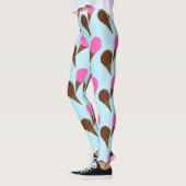Schokolade & Erdbeere Ice Creme Cones Blue Lounge Leggings (Links)
