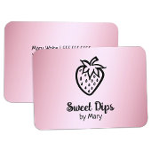 🍓 Schokolade Erdbeeren Eingetauchte Süßigkeiten Visitenkarte