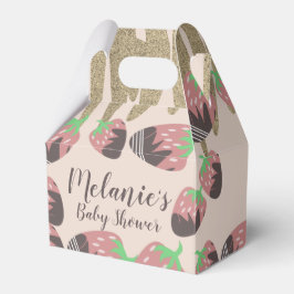 Schokolade Erdbeeren Imitate Glitzer Kinderdusche Geschenkschachtel