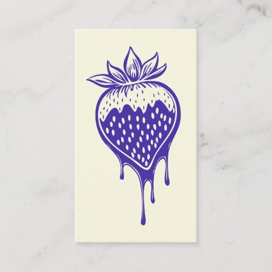 Schokolade Erdbeeren Loyalitätskarte Treuekarte (Vorderseite)