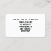 Schokolade Erdbeeren Visitenkarte (Rückseite)