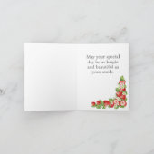 Schokolade Erdbeerkuchen Geburtstag individuell an Karte (Innenseite)