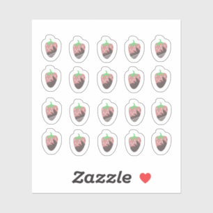 Schokolade-Erdbeerplanner Aufkleber