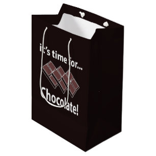 Schokolade Es ist Zeit für Schokolade Mittlere Geschenktüte