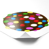 Schokolade Farbball Fotodruck (Ecke)