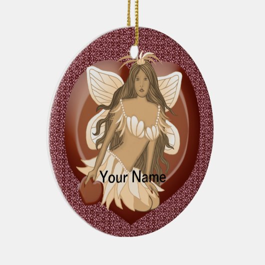 Schokolade Feenmärchen Keramik Ornament (Rechts)