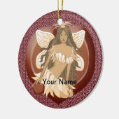 Schokolade Feenmärchen Keramik Ornament (Links)