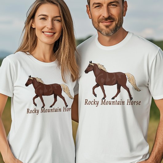 Schokolade Flaxen Rocky Mountain Horited T-Shirt