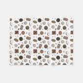 Schokolade Fleecedecke (Vorderseite (Horizontal))