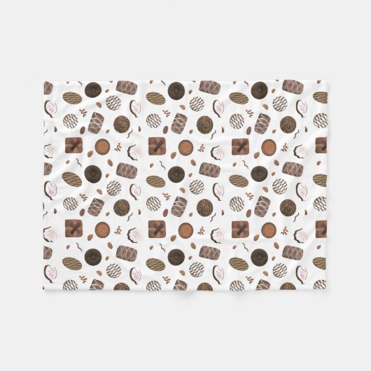 Schokolade Fleecedecke (Vorderseite (Horizontal))
