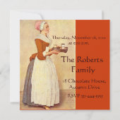 SCHOKOLADE FONDUE DINNER PARTY EINLADUNG (Rückseite)