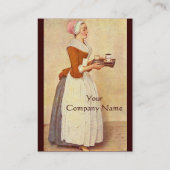 SCHOKOLADE FONDUE DINNER PARTY Gold Metallic Visitenkarte (Rückseite)