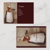 SCHOKOLADE FONDUE DINNER PARTY VISITENKARTE (Vorne/Hinten)