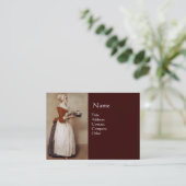 SCHOKOLADE FONDUE DINNER PARTY VISITENKARTE (Stehend Vorderseite)