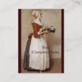 SCHOKOLADE FONDUE DINNER PARTY VISITENKARTE (Rückseite)