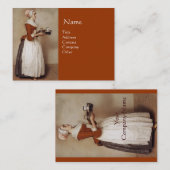 SCHOKOLADE FONDUE DINNER PARTY VISITENKARTE (Vorne/Hinten)