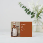 SCHOKOLADE FONDUE DINNER PARTY VISITENKARTE (Stehend Vorderseite)