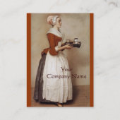 SCHOKOLADE FONDUE DINNER PARTY VISITENKARTE (Rückseite)