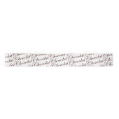Schokolade Französisch Schokolade Script Ribbon Satinband (Vorderseite)