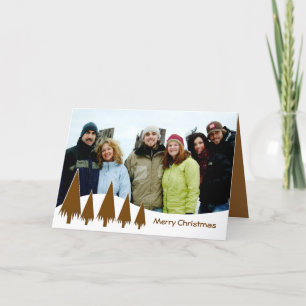 Schokolade Frohe Weihnachtsbaumen Feiertagskarte