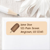 Schokolade Fudge Fudgesicle Popsicle Address Label (Insitu)