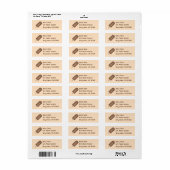 Schokolade Fudge Fudgesicle Popsicle Address Label (Vorne)