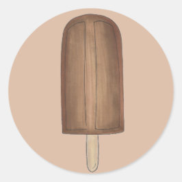 Schokolade Fudge Fudgesicle Popsicle Stickers