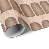 Schokolade Fudge Ice Cream Bar Popsicle Dessert Po Geschenkpapier (Rolleneckpunkt)