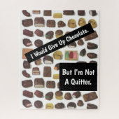 Schokolade Funny Sarcastic Puzzle (Vertikal)