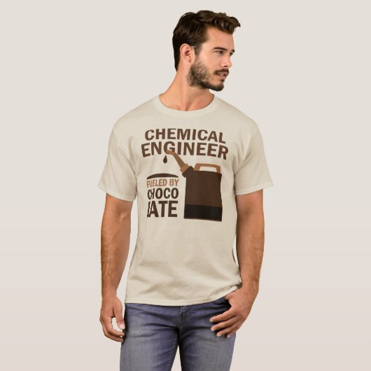 Schokolade für Chemieingenieure T-Shirt (Vorne ganz)