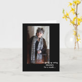 Schokolade für einen Monat Grußkarte Karte (Gelbe Blume)