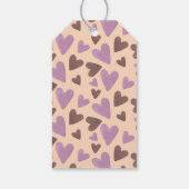 Schokolade für Handwasserfarbe Rosa Geschenkanhänger (Rückseite)