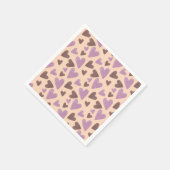 Schokolade für Handwasserfarbe Rosa Serviette (Ecke)