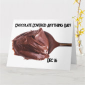 Schokolade für jeden Tag Karte (Gelbe Blume)