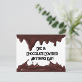 Schokolade für jeden Tag Postkarte (Stehend Vorderseite)