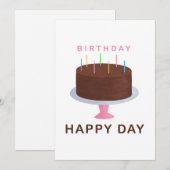Schokolade Geburtstagskarte Dankeskarte (Vorne/Hinten)