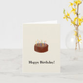 Schokolade Geburtstagskarte Karte (Gelbe Blume)