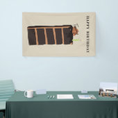 Schokolade Geburtstagskuchen Geburtstagsparty Banner (Messeveranstaltung)