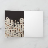 Schokolade Geburtstagskuchen Glücklich Geburtstag Karte (Innenseite)