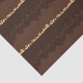 Schokolade Geburtstagskuchen Zuckerguss Seidenpapier (Ausschnitt)