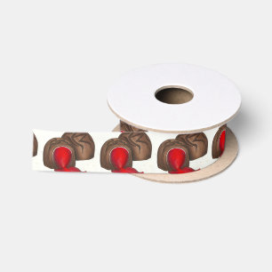 Schokolade gedeckte Kirsche Cordial Valentine Ribb Satinband