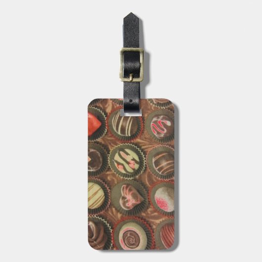 Schokolade Gepäckanhänger (Vorderseite vertikal)