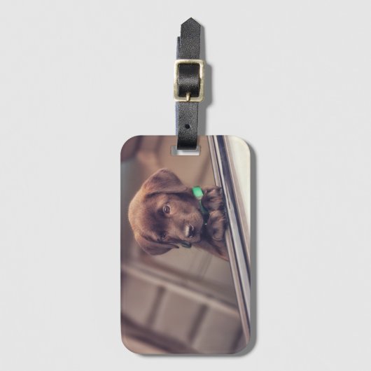 Schokolade Gepäckanhänger (Vorderseite Vertikal)