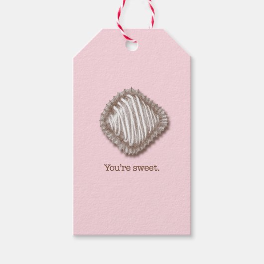 Schokolade Geschenkanhänger (Vorderseite)