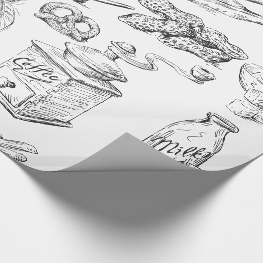 Schokolade Geschenkpapier (Ecke)