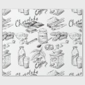 Schokolade Geschenkpapier (Flach)